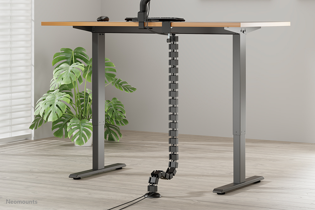 Neomounts ADS06-131BL Organizador vertebral de cables - montaje de abrazadera - universal